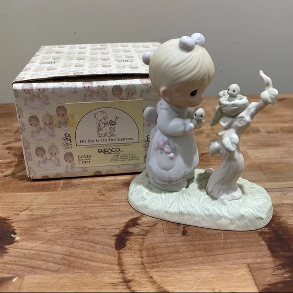 His Eye Is On The Sparrow- Figurine